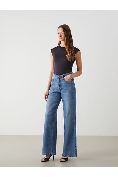 LC Waikiki Lcw Vision Crew Neck Stone Women's Bodysuit
