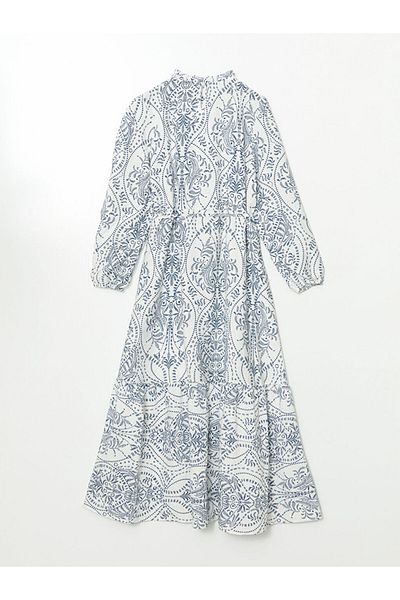 LC Waikiki Rochie de damă cu model cu guler în picioare sezon nou - S5KJ30Z8