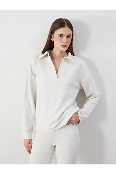 LC Waikiki LCW Vision Polo Yaka Kadın Sweatshirt