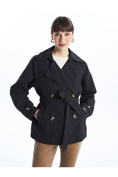 LC Waikiki Jacket Collar Women's Trench Coat