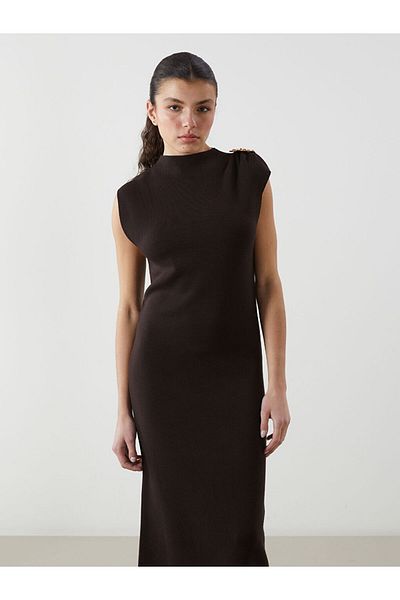 LC Waikiki Lcw Vision Stand Collar Women's Knitwear Dress