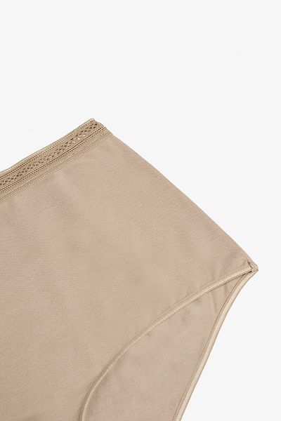 Penti Easy Cotton Trim Highwaist Beige Baumwoll-Slips