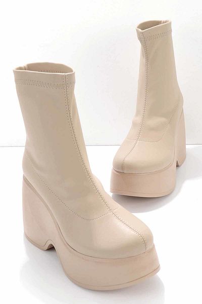 Bambi Γυναικείες μπότες & μποτάκια Nude Color - K 02991003009