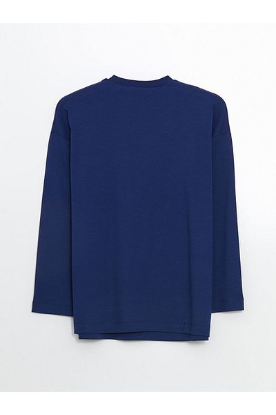 LC Waikiki Lcw Modest Crew Neck Oversize Women's Tunic
