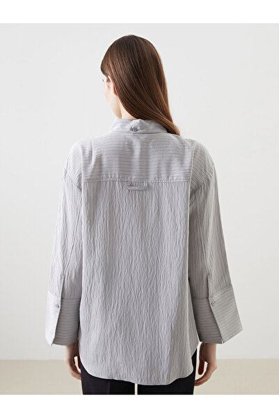 LC Waikiki Lcw Modest Modal Blended Oversize Women's Shirt Tunic