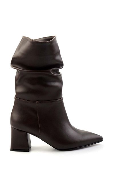 Bambi Γυναικείες μπότες σε καφέ χρώμα - K02992152009 Model Bootie