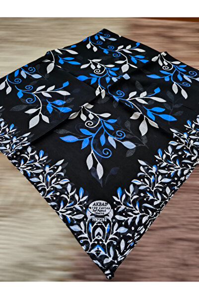 AKBAL الكتابة على القطن باللونين الأسود والأزرق