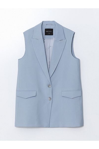 LC Waikiki Vestă clasică pentru femei LCW Modest Coat Guler
