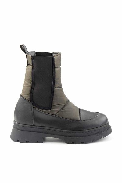 Bambi Schwarze Khaki Damen Stiefel & Bootie K02924111109