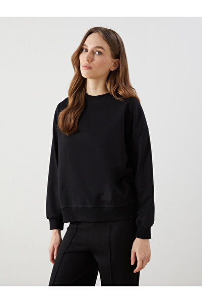 LC Waikiki Γυναικείο μπλουζάκι με μανίκια με λαιμόκοψη LCW Modest