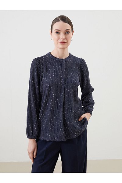 LC Waikiki Crew Neck Polka Dot Women's Blouse
