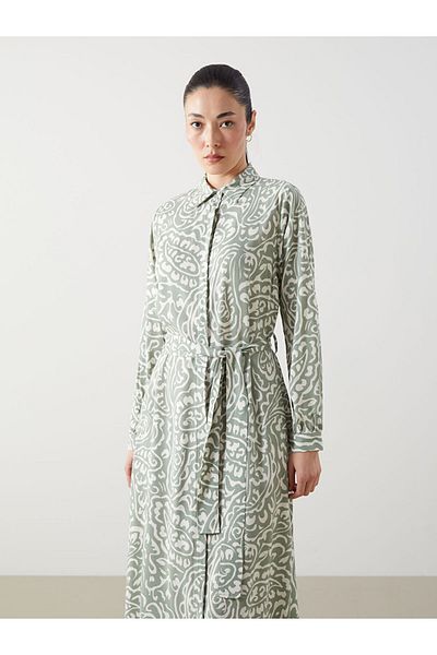 LC Waikiki Patterned Women's Shirt Dress