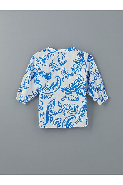 LC Waikiki Bluză de damă cu guler cu flori de sezon nou - S5JU39Z8