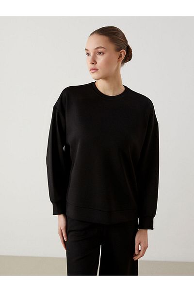 LC Waikiki New Season Crew Neck Oversize Women's Sweatshirt Tunic - S5Km45Z8