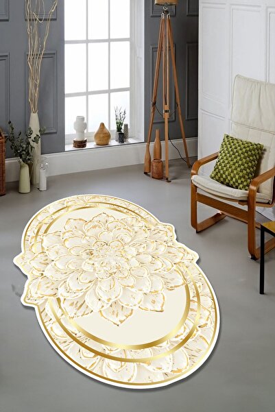 CAPPİO HALI Dijital Baskılı Makinada yıkanabilir Salon Halısı Mutfak Halısı Y...