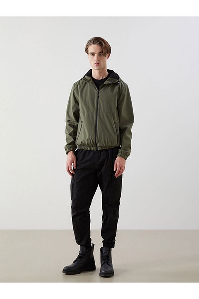 LC Waikiki Standard Mold Hooded Men's Raincoat