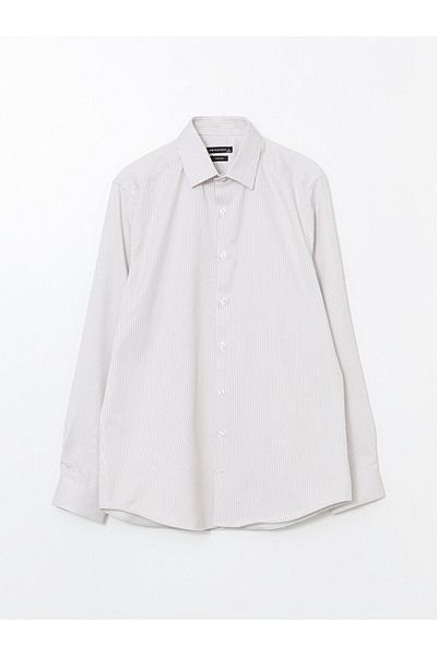 LC Waikiki Ανδρικό πουκάμισο LCWAIKIKI Formal Slim Fit με μακρυμάνικο ριγέ Dobby