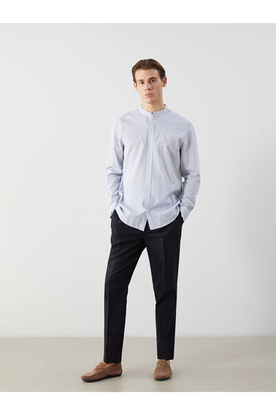 LC Waikiki Standard Pattern Linen Blended Men's Trousers