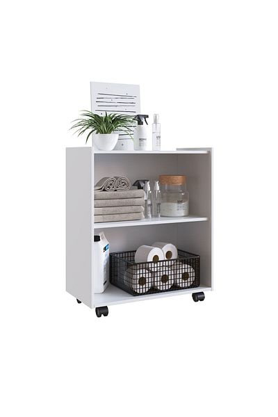 Danube Home Banette 2-door Laundry Cabinet - White L70xw35xh78.9cm