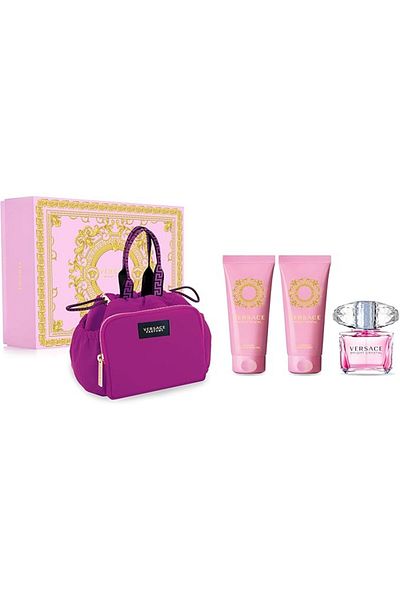 Versace Versace Bright Crystal Eau de Toilette 90ml Set - Women's Gifts - (3 Pieces with Bag)