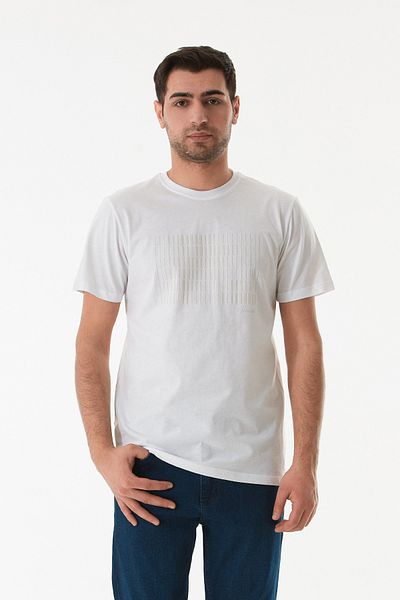Fulla Moda Μπλουζάκι με ανάγλυφο εμπριμέ κοντομάνικο