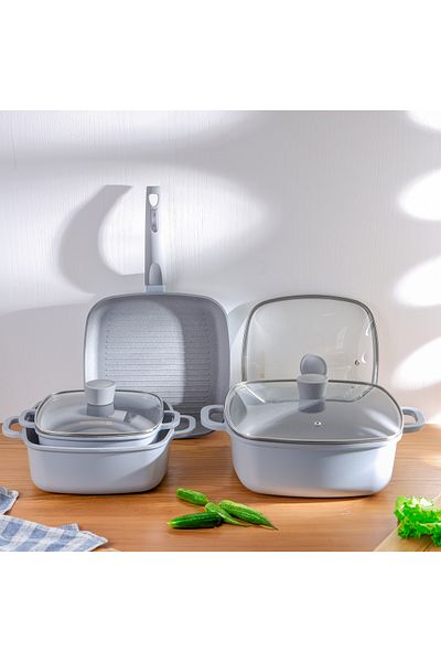 ROYALFORD 7-piece Die-Cast Aluminum Cookware Set- RF12487