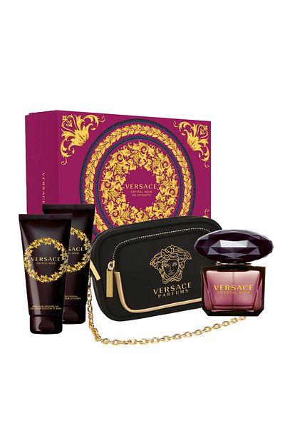 Versace Versace Crystal Noir Eau de Toilette 90ml Set - Women's Gifts - (3 Pieces + Bag)