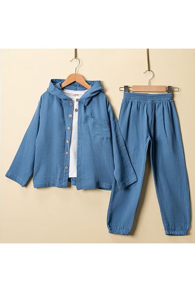 Ciciboom Boy's 3-Piece Muslin Set
