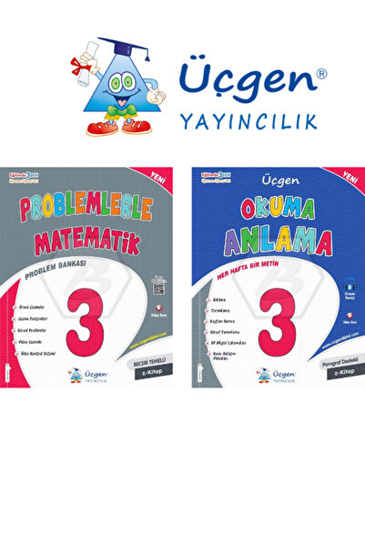 Üçgen Yayıncılık Üçgen Yayınları 3.Sınıf Okuma Anlama + 3.Sınıf Problemlerle ...