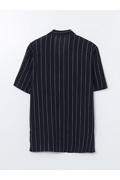 LC Waikiki SOUTHBLUE Ανδρικό πουκάμισο με κοντό μανίκι με κανονική εφαρμογή