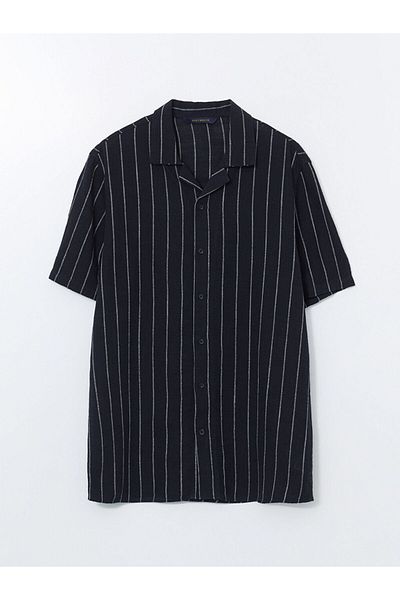 LC Waikiki SOUTHBLUE Ανδρικό πουκάμισο με κοντό μανίκι με κανονική εφαρμογή