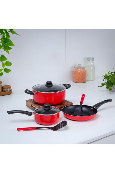 ROYALFORD 7-Piece Non-Stick Press Aluminum Cookware Set- RF11952