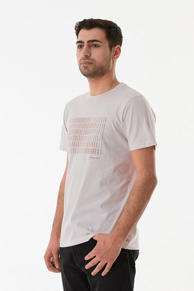 Fulla Moda Μπλουζάκι με ανάγλυφο εμπριμέ κοντομάνικο