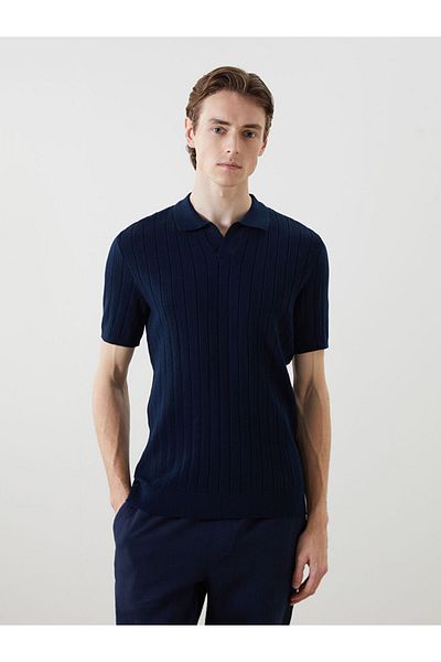 LC Waikiki Polo Neck Short Sleeve Men's Knitwear Sweater