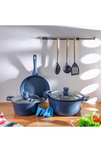 ROYALFORD 12-piece Chef Pride Die-Cast Aluminum Cookware Set- RF12488