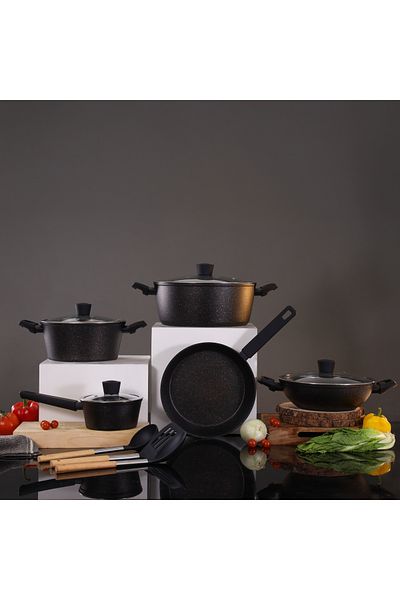 ROYALFORD Authentic 12-piece Forged Aluminum Cookware Set RF12677
