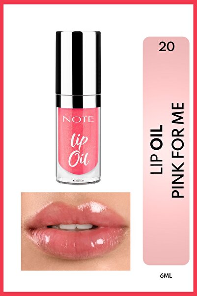 NOTE Lip Oil Nemlendirici ve Parlatıcı Dudak Bakım Yağı - 20 Pink For Me - Pembe