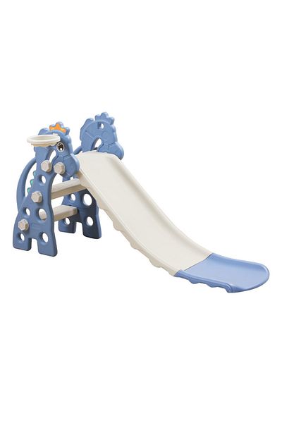 Ma Baby Kids folding slide with Basketball Hoop Indoor Outdoor