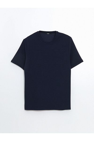LC Waikiki Ανδρικό μπλουζάκι XSIDE Navy Blue Crew με κοντό μανίκι