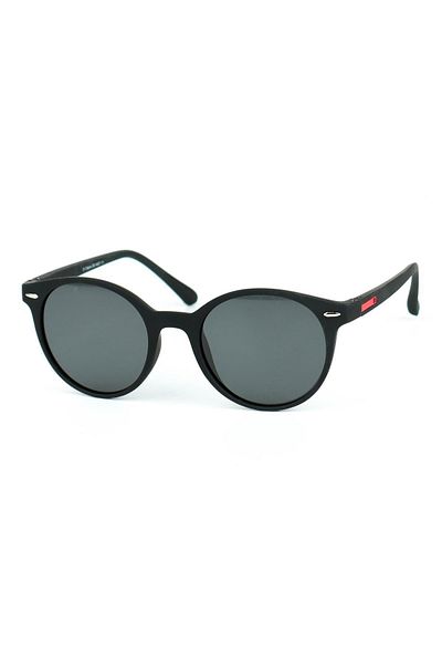 Di Caprio Unisex Red Polarized Protected Oval Model Sunglasses