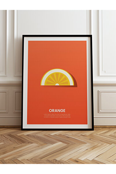 HOMEPACK Tekli Ahşap Çerçeveli Tablo Tek Parça Poster Tablo TK/929