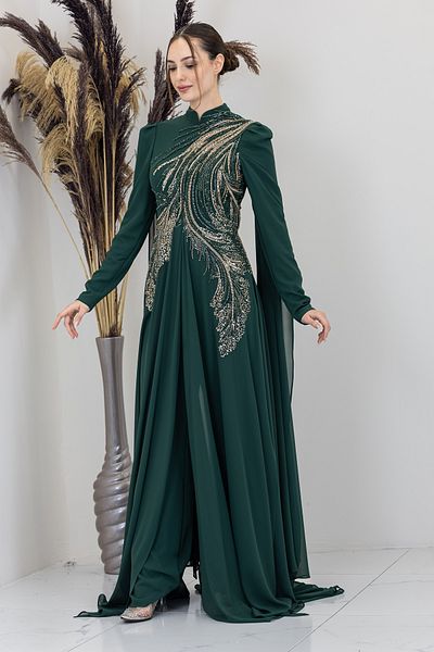 Surikka Elif Jumpsuit with Sleeves and Cape