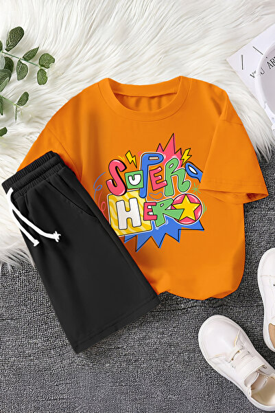 MYADA Преміум Супергерой з принтом, дитячий комплект, 2 предмети, 22425