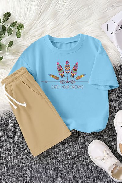 MYADA Premium Catch Your Dreams Printed 2-Piece Children's Set 22426