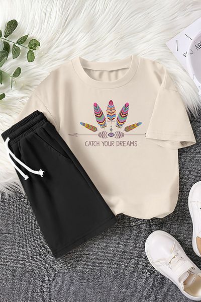 MYADA Premium Catch Your Dreams Printed 2-Piece Children's Set 22426