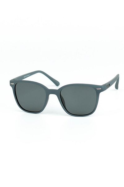 Di Caprio Unisex Gray Polarized Protected Rectangular Model Sunglasses