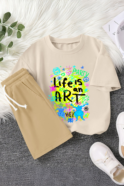 MYADA Premium život je umetnost Štampano Dvodelni dečiji set 22443