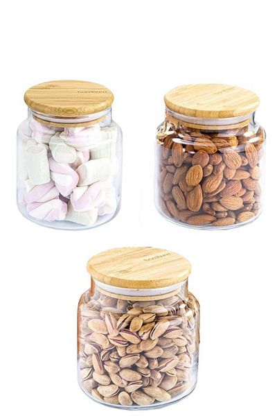 Bambum Zone 3 Camping 600ml Glass Attack - Vacuum Bamboo Lid