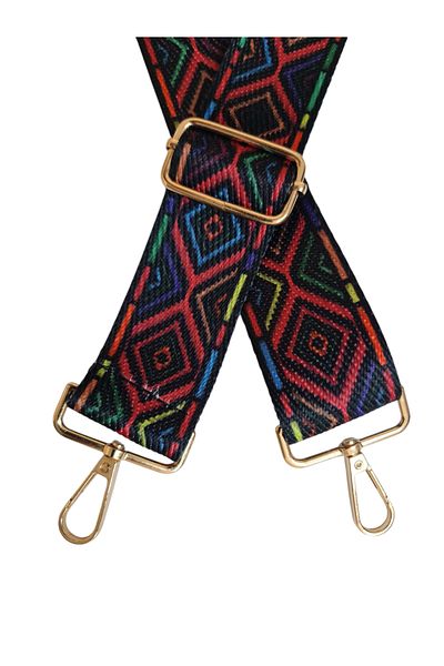 Gloria Gold Metal Polyester Column Adjustable Bag Handle Phone Strap (120 cm) / Antique Baguette 2 Patterns