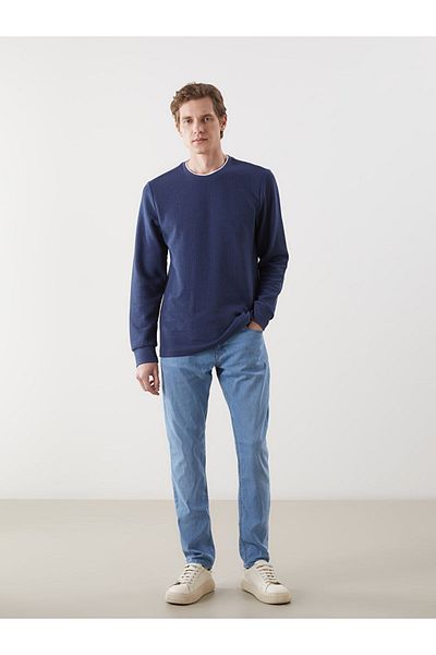 LC Waikiki Lcw Crew Neck Long Sleeve Men's Sweatshirt Fast Fashion